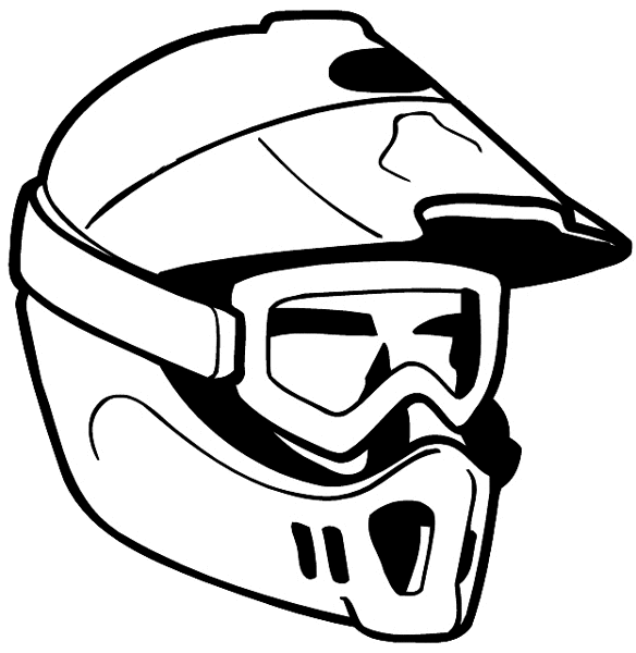 Racing helmet vinyl sticker. Customize on line. Sports 085-1491